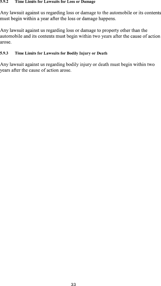 Title: Ontario Automobile Policy (OAP 1) - Description: Photocopy of Ontario Automobile Policy (OAP 1)
