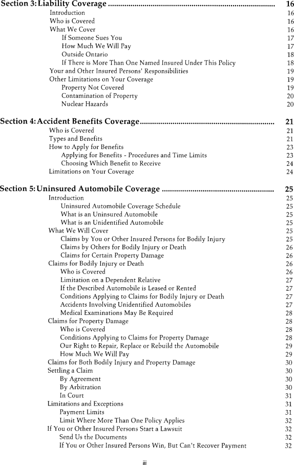 Title: Ontario Automobile Policy (OAP 1) - Description: Photocopy of Ontario Automobile Policy (OAP 1)