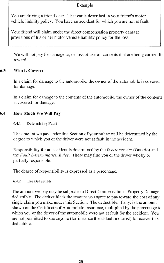 Title: Ontario Automobile Policy (OAP 1) - Description: Photocopy of Ontario Automobile Policy (OAP 1)