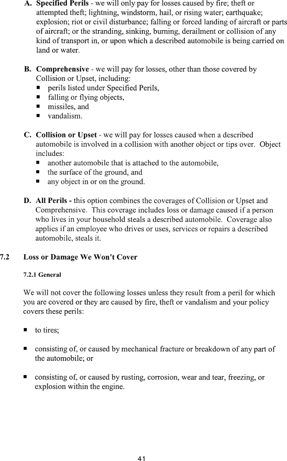 Title: Ontario Automobile Policy (OAP 1) - Description: Photocopy of Ontario Automobile Policy (OAP 1)