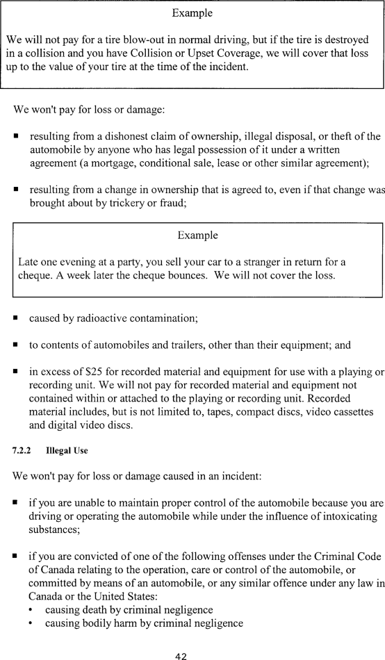 Title: Ontario Automobile Policy (OAP 1) - Description: Photocopy of Ontario Automobile Policy (OAP 1)