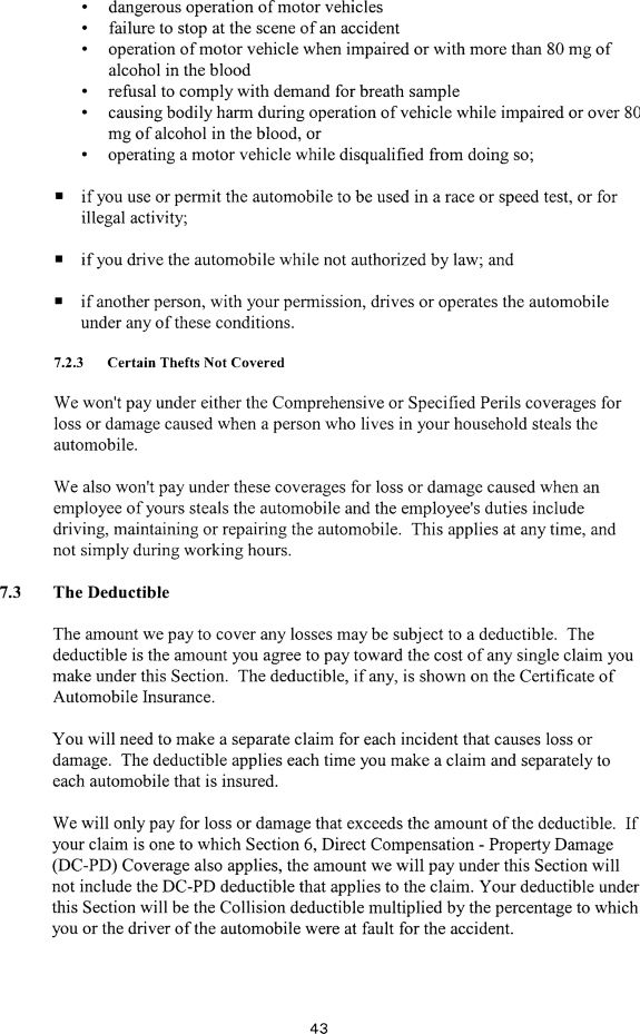 Title: Ontario Automobile Policy (OAP 1) - Description: Photocopy of Ontario Automobile Policy (OAP 1)