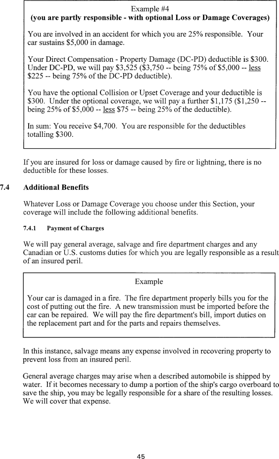 Title: Ontario Automobile Policy (OAP 1) - Description: Photocopy of Ontario Automobile Policy (OAP 1)