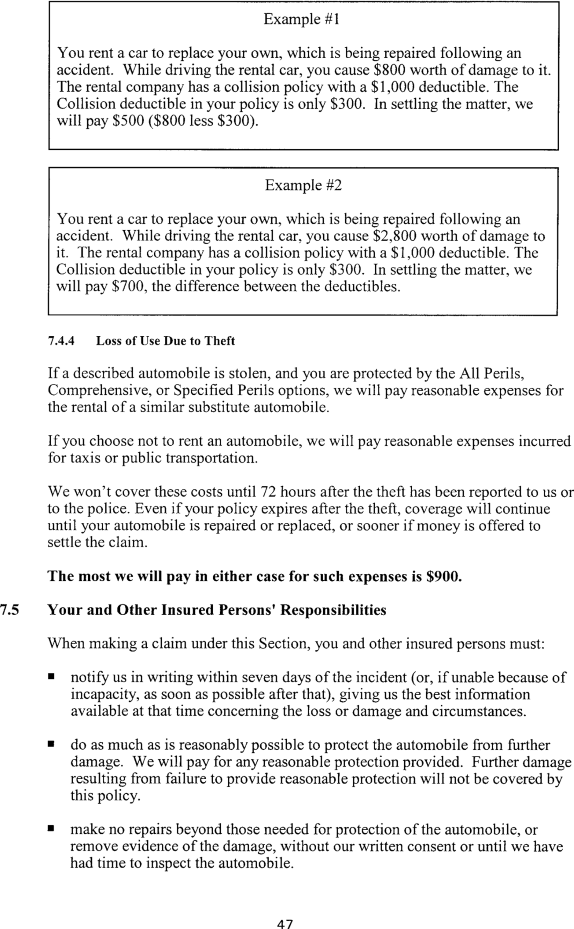 Title: Ontario Automobile Policy (OAP 1) - Description: Photocopy of Ontario Automobile Policy (OAP 1)