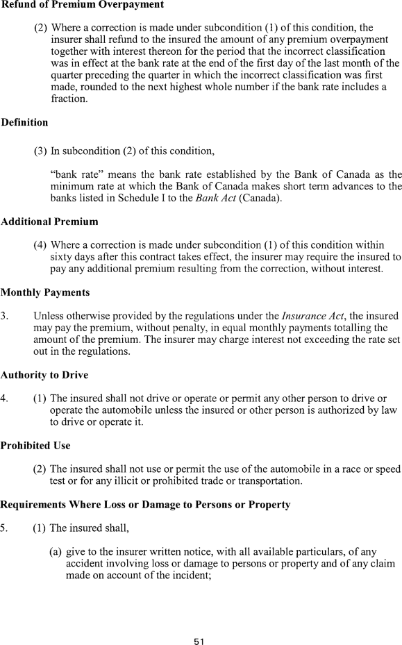 Title: Ontario Automobile Policy (OAP 1) - Description: Photocopy of Ontario Automobile Policy (OAP 1)