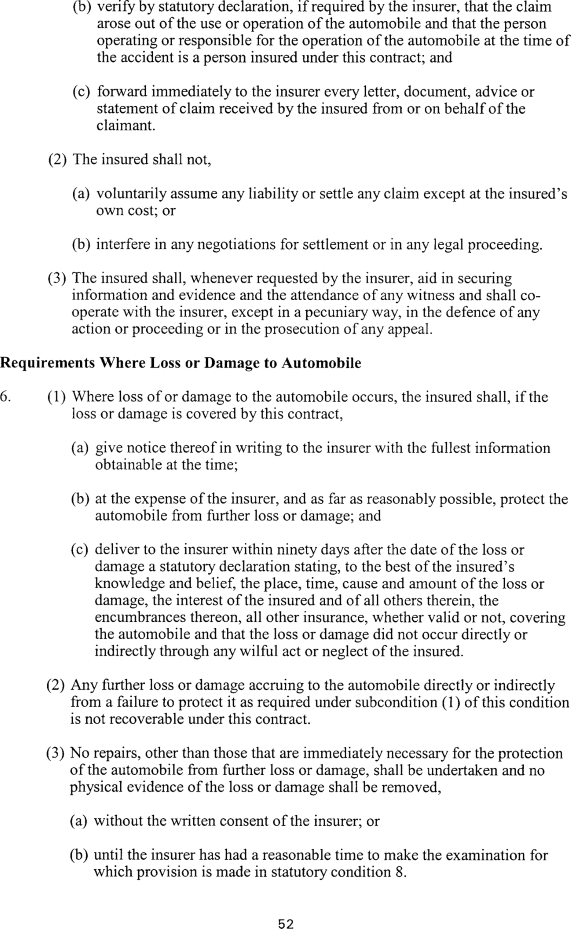 Title: Ontario Automobile Policy (OAP 1) - Description: Photocopy of Ontario Automobile Policy (OAP 1)