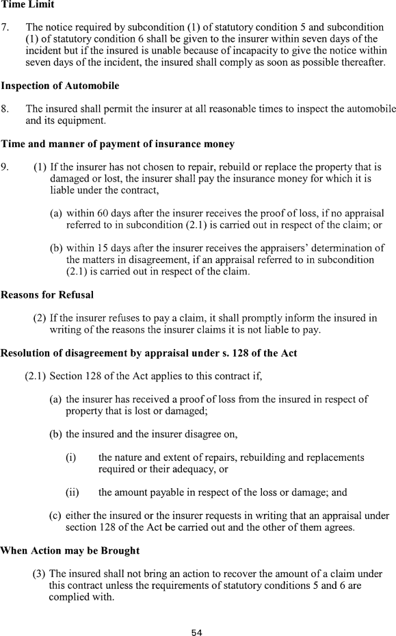 Title: Ontario Automobile Policy (OAP 1) - Description: Photocopy of Ontario Automobile Policy (OAP 1)