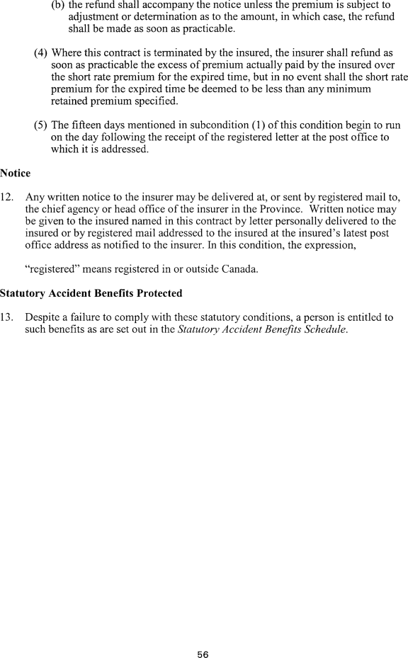 Title: Ontario Automobile Policy (OAP 1) - Description: Photocopy of Ontario Automobile Policy (OAP 1)