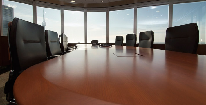 Photo of chairs in the Executive Boardroom