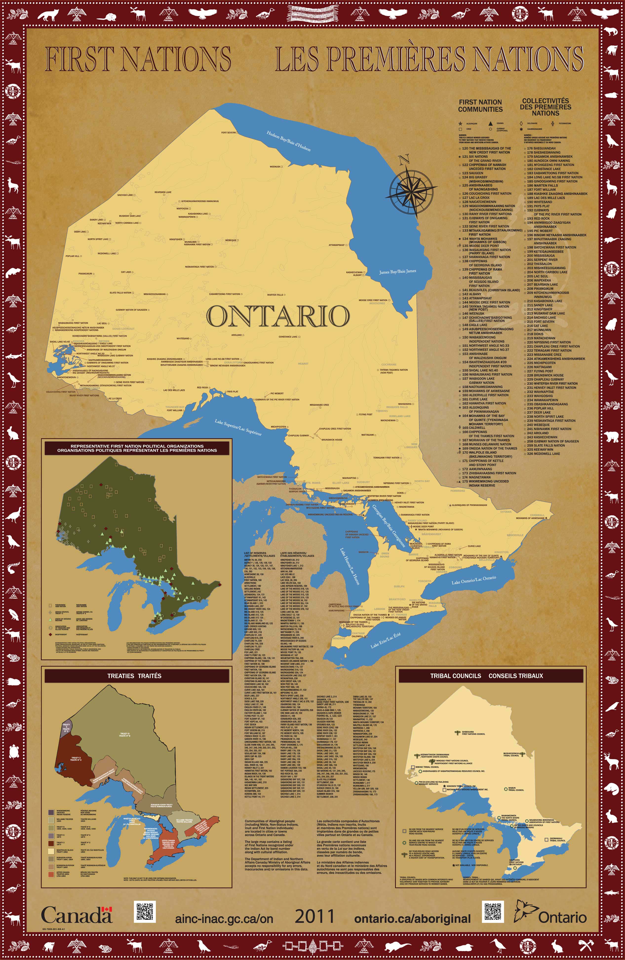 Ontario First Nations Maps Ontario Ca