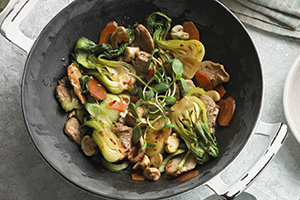 pork and vegetable stir-fry