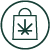 Cannabis - shopping symbol