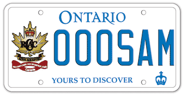 Illustration of Licence Plate - Army Cadet League of Canada