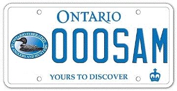 Illustration of Licence Plate - Ontario Federation of Anglers and Hunters