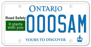 Illustration of Licence Plate - Road Safety