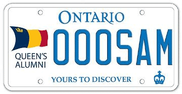 Illustration of Licence Plate - Queen’s University