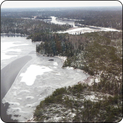 Snow damage in northwest Ontario