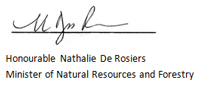 Signature of the Honourable Nathalie De Rosiers.